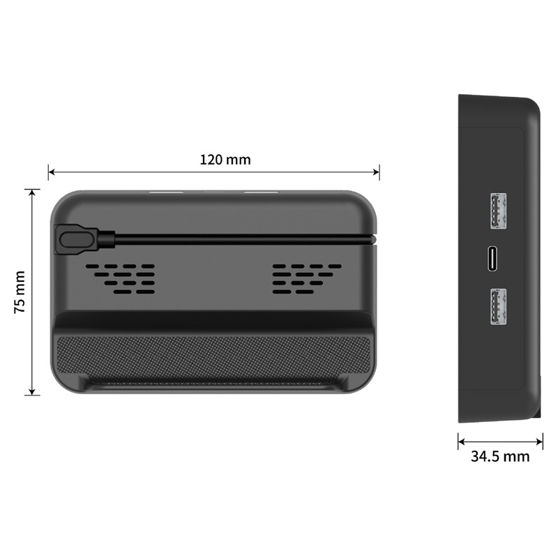 „Steam Deck“ greito įkrovimo pagrindo televizoriaus pagrindo stovas su neslystančiu silikoniniu padėklu „Steamdeck“ žaidimų konsolei