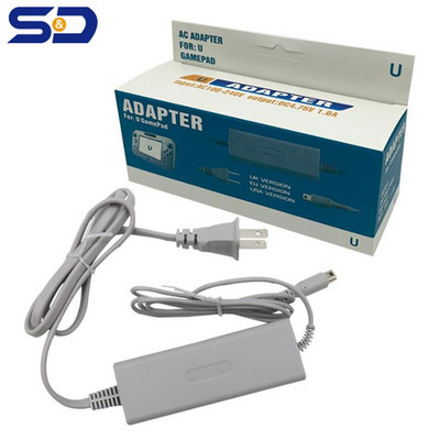 100-240V AC töltőadapter Nintendo Wii U Gamepad Controller Joystick otthoni fali tápegység WiiU Padhez US/EU csatlakozó