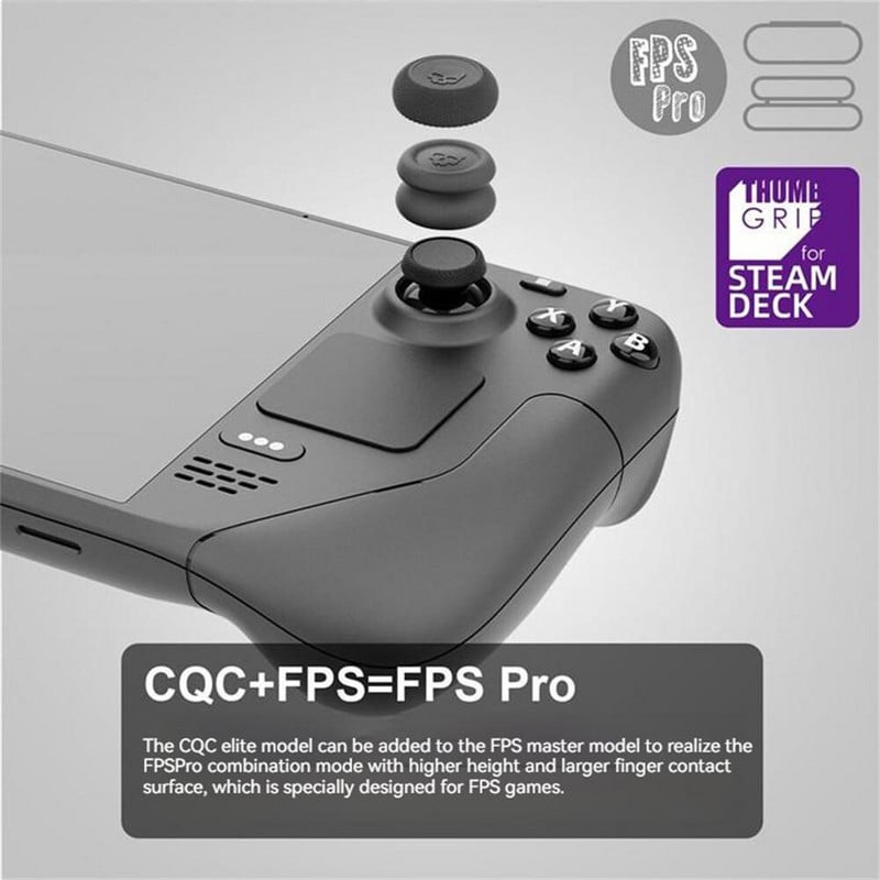 6 buc. Capac capac pentru mâner pentru stick de degetul mare pentru puntea cu abur Fps/tps Artefact pentru mâncarea de pui din silicon Accesorii pentru carcasă anti-alunecare