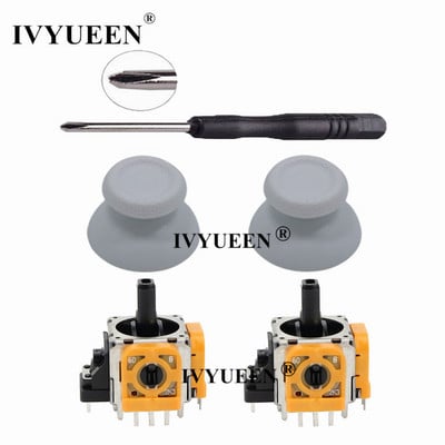 IVYUEEN 2 kompleta za PlayStation 5 PS5 kontroler 3D analogni potenciometar modula senzora Stick s poklopcima ThumbSticks za DualSense