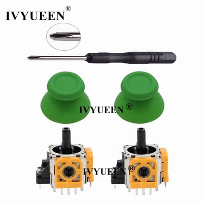 IVYUEEN 2 kompleta za PlayStation 5 PS5 kontroler 3D analogni potenciometar modula senzora Stick s poklopcima ThumbSticks za DualSense