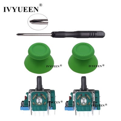 IVYUEEN 2 kompleta za PlayStation 5 PS5 kontroler 3D analogni potenciometar modula senzora Stick s poklopcima ThumbSticks za DualSense