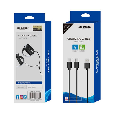 Cablu de încărcare magnetic 2 în 1 tip C pentru cablul de încărcare cu mâner PS VR2 compatibil cu comutator/controlerul mânerului PS5