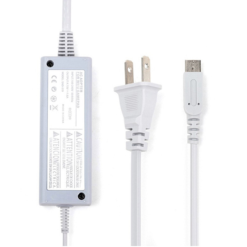 100-240 V AC adapter za punjenje za Nintendo Wii U Gamepad Kontroler Joystick Kućno zidno napajanje za WiiU Pad US/EU utikač