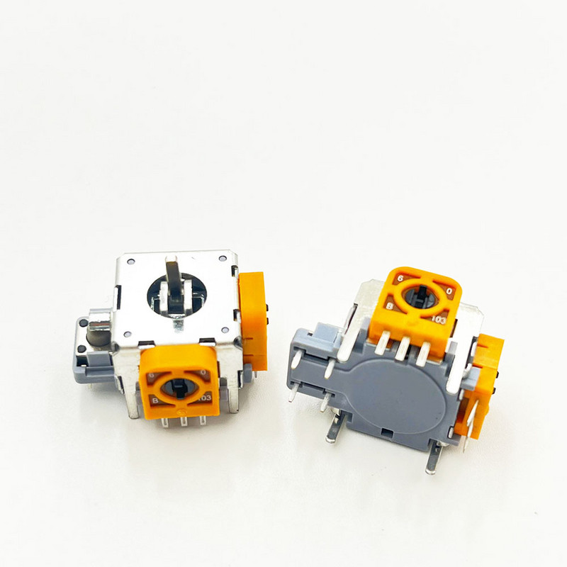 2 vnt. metalinio veleno 3D analoginio nykščio lazdelės jutiklio vairasvirtės modulio pakeitimas, skirtas Xbox 360 PS2 valdikliui