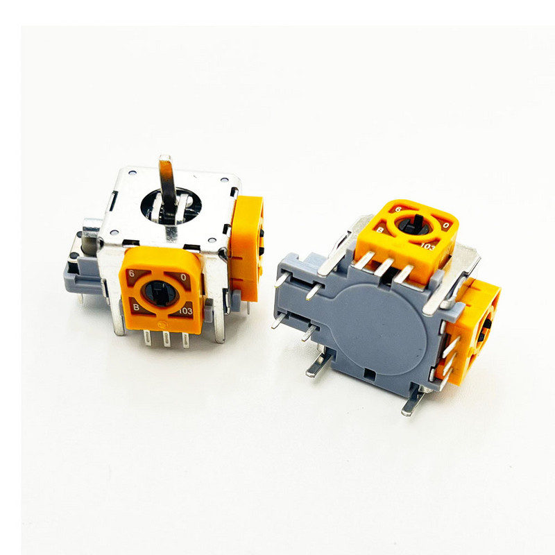 2 vnt. metalinio veleno 3D analoginio nykščio lazdelės jutiklio vairasvirtės modulio pakeitimas, skirtas Xbox 360 PS2 valdikliui