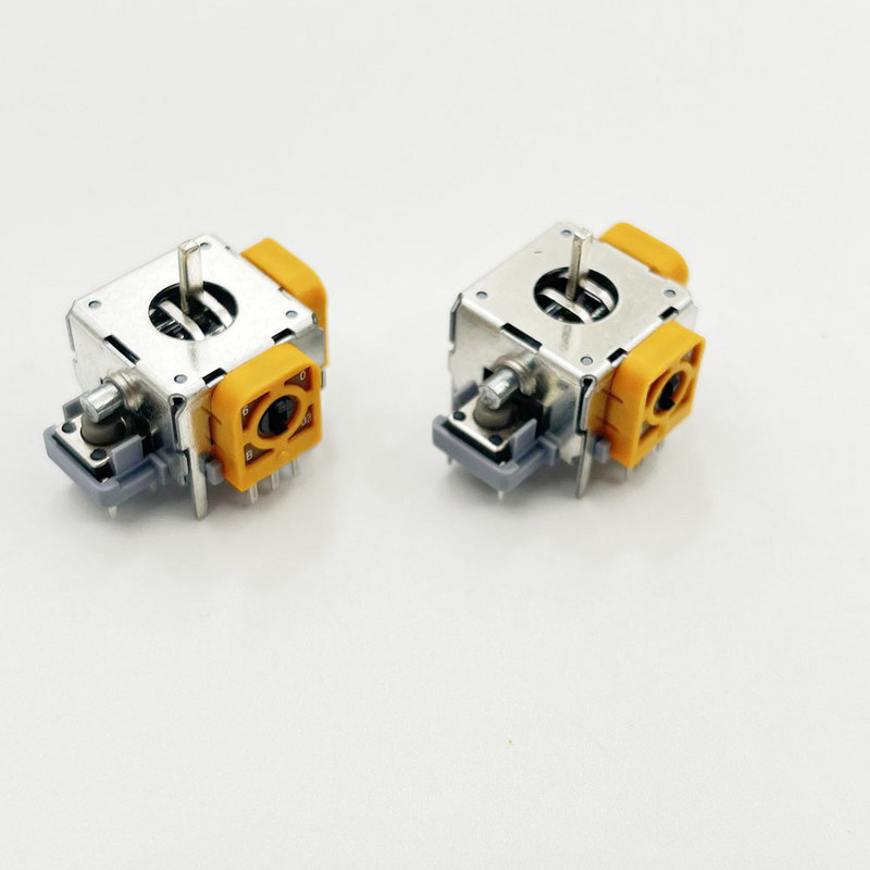 2 vnt. metalinio veleno 3D analoginio nykščio lazdelės jutiklio vairasvirtės modulio pakeitimas, skirtas Xbox 360 PS2 valdikliui