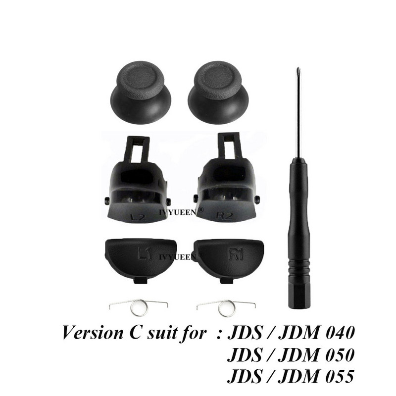 IVYUEEN 9 in 1 Analog Pöidla pulgad PlayStation 4 PS4 Pro õhukese kontrolleri L1 R1 L2 R2 päästikunupud Dualshock 4 parandamiseks