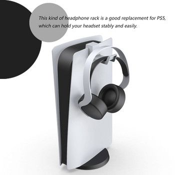 Стенен монтаж на слушалки Държач Скоба Закачалка Поставка за съхранение за PS5 Хост Поддръжка на слушалки Кука Конзола Геймпад Аксесоари за игри