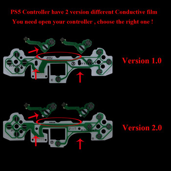 IVYUEEN за PlayStation 5 PS5 контролер Проводим филм Клавиатура Гъвкав кабел за Dualsense 5 DS5 Control Ribbon Circuit Board
