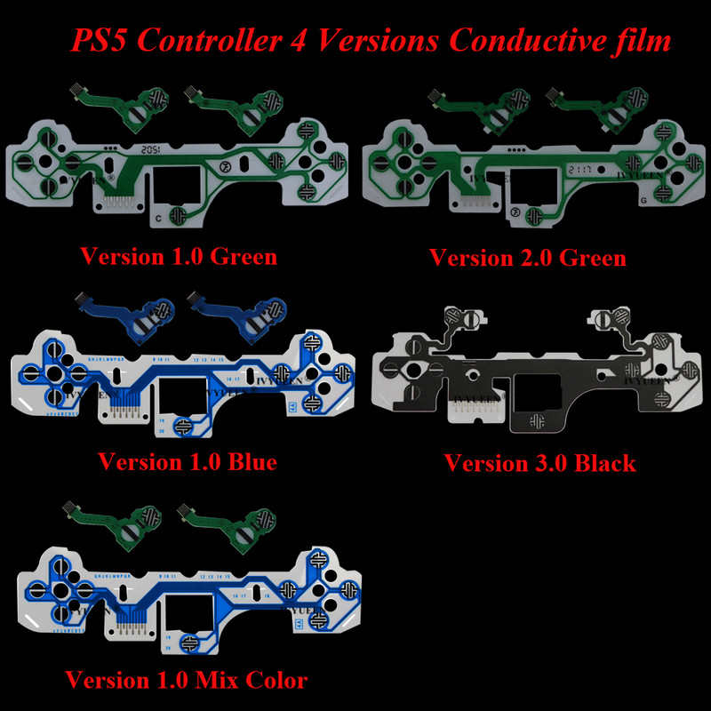 IVYUEEN pentru controler PlayStation 5 PS5 Cablu flexibil pentru tastatură cu film conductiv pentru placa de circuite cu panglică de control Dualsense 5 DS5