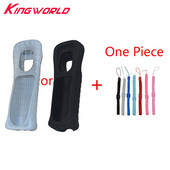 Silikonska gumena torbica s remenom za ruku za Wii daljinski upravljač Mekana kožna školjka od silikona