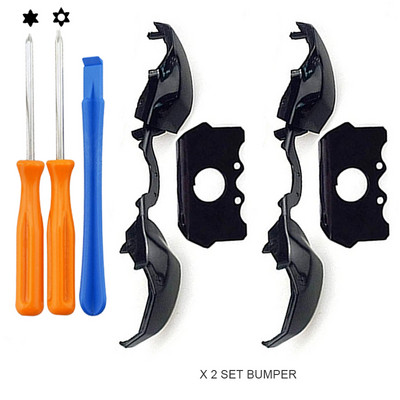 DATA FROG 2PCS Novi crni LB RB Bumpers gumb za Xbox One kontroler s 3,5 mm priključkom za Xbox One Elite kontroler