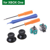 Xbox One vezérlőhöz 3D analóg joystick csere kupakkal Torx T8 T6 csavarhúzók javító eszköz Xbox One-hoz