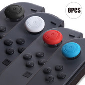 8PCS Zamjenske silikonske palice za džojstik Poklopac za poklopac za Nintend Switch kontroler Zaštitne silikonske kapice za Joycon