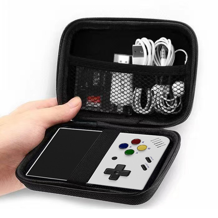 BOYHOM Miyoo Mini Plus Geantă 3.5 inch Retro Handheld Video Game Console Carcasă neagră rezistentă la apă pentru Miyoo Mini+ Portable Mini Bags