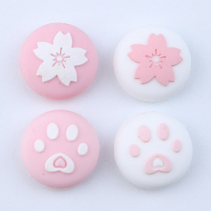 2 buc Cireș roz lămâie pentru Nintendo Switch Lite OLED Analog Thumb Grip Nintend Swith Joy Con JoyCon Controller Joystick Cap joc