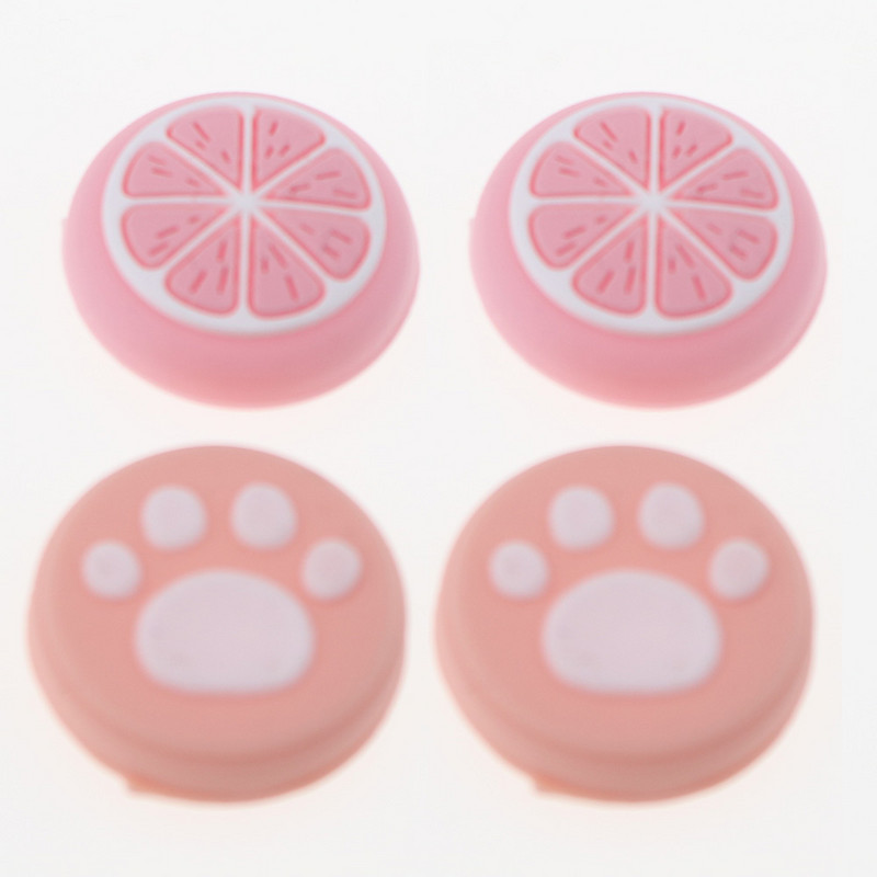 2 buc Cireș roz lămâie pentru Nintendo Switch Lite OLED Analog Thumb Grip Nintend Swith Joy Con JoyCon Controller Joystick Cap joc