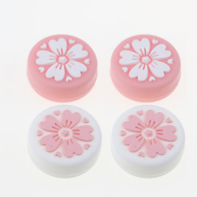 2 buc Cireș roz lămâie pentru Nintendo Switch Lite OLED Analog Thumb Grip Nintend Swith Joy Con JoyCon Controller Joystick Cap joc