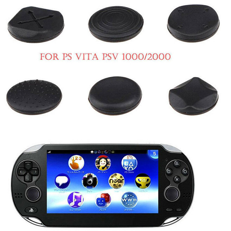 6db szilikon Joystick Protector tok Thumbstick Grip Cap Joystick analóg védőburkolat Psvita/PS Vita/PSV 1000/2000 Slim-hez