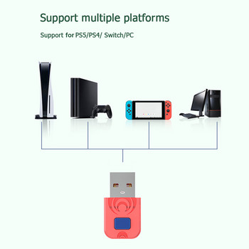 Ασύρματος προσαρμογέας μετατροπέας δέκτη USB για Nintendo Switch PS5 PS4 Xbox Ελεγκτής Gamepad Προσαρμογέας Bluetooth Αξεσουάρ παιχνιδιών