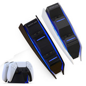 Új kettős gyorstöltő PS5 vezeték nélküli vezérlőhöz USB Type-C töltőbölcső dokkoló állomás Sony PlayStation5 joystick játékvezérlőhöz