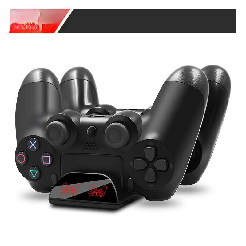 Töltő dokkoló állomás PS4 vezérlőhöz 4 Micro USB hardverkulccsal Dual Fast Controller töltő Playstation 4/PS4 Slim/PS4 Pro konzolhoz