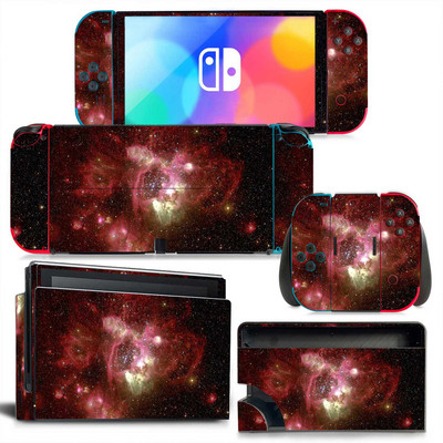 GAMEGENIXX Switch Oled Skin Sticker Nebula Design Zaštitna naljepnica Uklonjivi poklopac za Nintendo Switch Oled konzolu