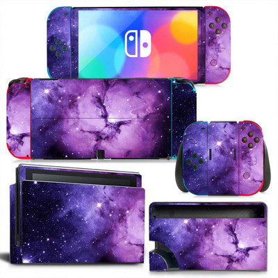GAMEGENIXX Switch Oled Skin Sticker Nebula Design Zaštitna naljepnica Uklonjivi poklopac za Nintendo Switch Oled konzolu