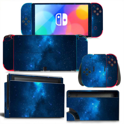 GAMEGENIXX Switch Oled Skin Sticker Nebula Design Zaštitna naljepnica Uklonjivi poklopac za Nintendo Switch Oled konzolu