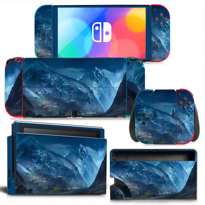 GAMEGENIXX Switch Oled Skin Sticker Nebula Design Zaštitna naljepnica Uklonjivi poklopac za Nintendo Switch Oled konzolu