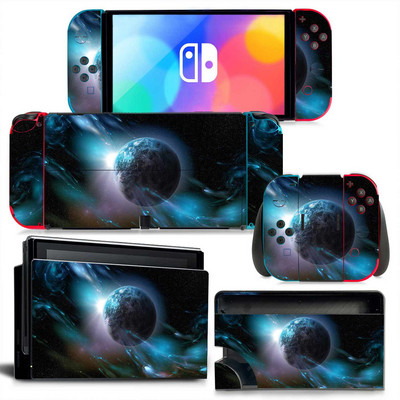 GAMEGENIXX Switch Oled Skin Sticker Nebula Design Zaštitna naljepnica Uklonjivi poklopac za Nintendo Switch Oled konzolu