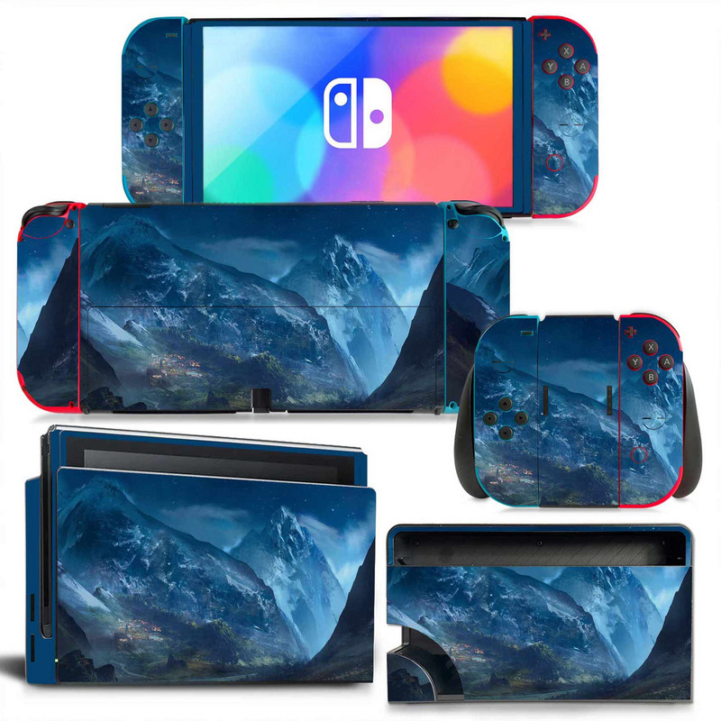 GAMEGENIXX Switch Oled Skin Sticker Nebula Design Zaštitna naljepnica Uklonjivi poklopac za Nintendo Switch Oled konzolu