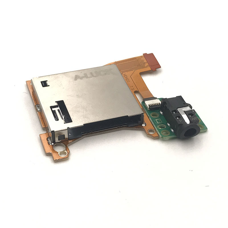 Za NS Switch Lite čitač utora za kartice za igre sa slušalicama, audio utičnica za slušalice, zamjenski dio ploče