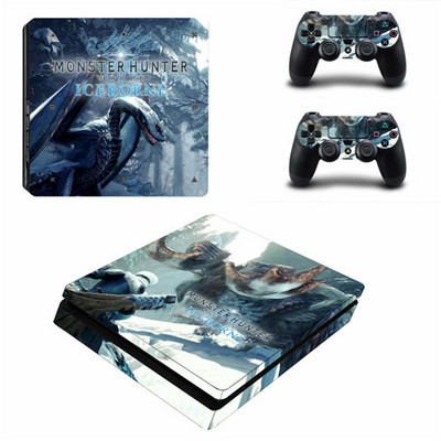 Monster Hunter World Iceborne PS4 Slim Skin lipdukas, skirtas PlayStation 4 konsolei ir valdikliams PS4 Slim Skin lipduko lipdukas