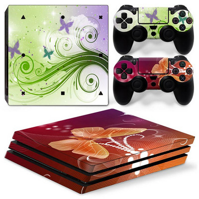 PS4 Pro apvalka uzlīme Sony PlayStation 4 Pro konsolei un 2 kontrollera apvalkiem