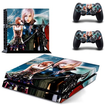 Игра Final Fantasy X XII XV XIII PS4 Skin Sticker Decal за Sony PlayStation 4 конзола и 2 контролера PS4 Skins Стикер Винил