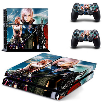Játék Final Fantasy X XII XV XIII PS4 Skin matrica matrica Sony PlayStation 4 konzolhoz és 2 kontrollerhez PS4 Skins matrica vinyl
