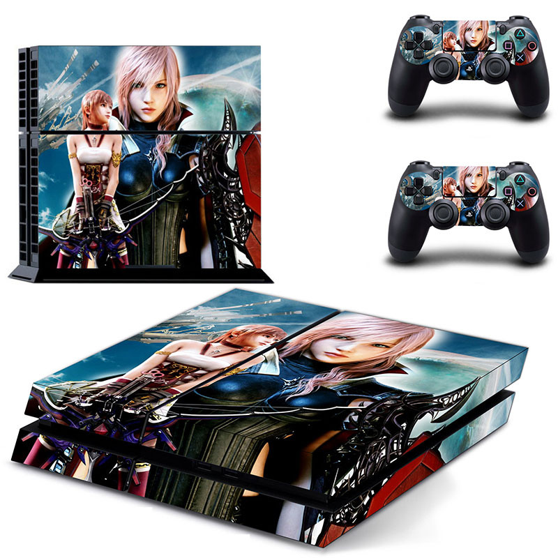 Játék Final Fantasy X XII XV XIII PS4 Skin matrica matrica Sony PlayStation 4 konzolhoz és 2 kontrollerhez PS4 Skins matrica vinyl