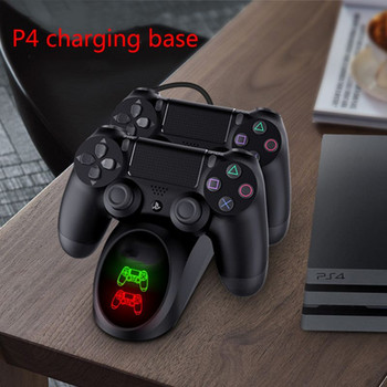 Βάση βάσης βάσης φορτιστή διπλού φορτιστή USB με φως LED για / Λεπτό/ Pro αξεσουάρ χειριστηρίου παιχνιδιών