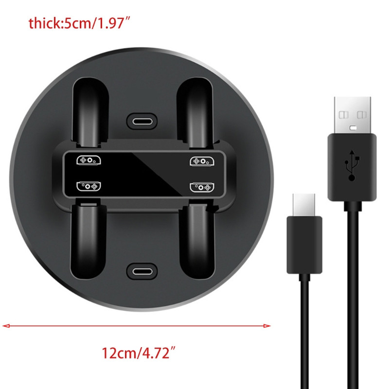 Töltő illeszkedik a kapcsolókonzolhoz és a Pro vezérlőhöz, több töltőporttal az egyidejű töltéshez