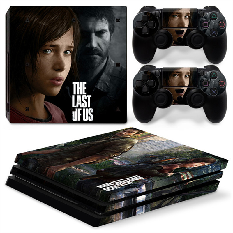 The Last of Us GAME PS4 PRO Skin matrica matrica PS4 pro konzolhoz és 2 kontrollerhez PS4 pro skin vinyl