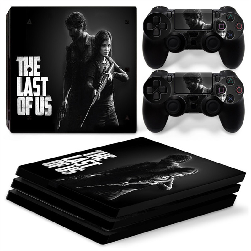 The Last of Us GAME PS4 PRO Skin matrica matrica PS4 pro konzolhoz és 2 kontrollerhez PS4 pro skin vinyl