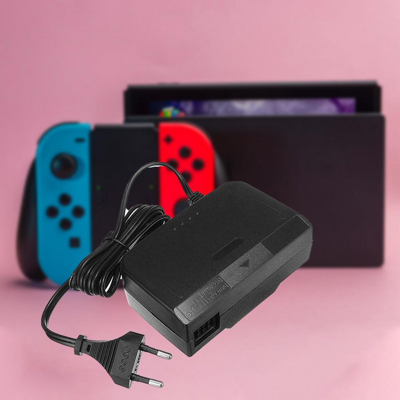 Durată lungă de funcționare Încărcător de protecție împotriva supra-temperaturii, mufă neagră UE, pentru N64