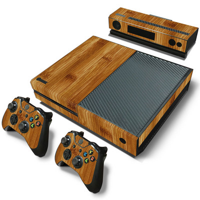 GAMEGENIXX Skin Sticker Wood Grain Protective Decal levehető burkolat Xbox One konzolhoz és 2 kontrollerhez