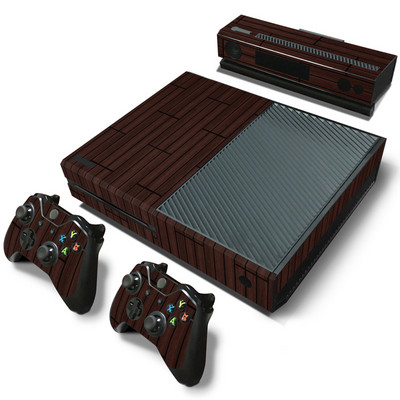 GAMEGENIXX Skin Sticker Wood Grain Protective Decal levehető burkolat Xbox One konzolhoz és 2 kontrollerhez