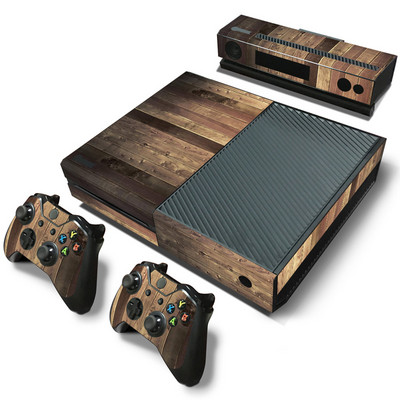 GAMEGENIXX Skin Sticker Wood Grain Protective Decal levehető burkolat Xbox One konzolhoz és 2 kontrollerhez
