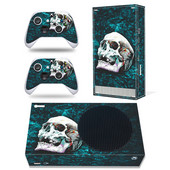 GAMEGENIXX Skin Sticker Skull Vinyl Decal Cover teljes készlet Xbox Series S konzolhoz és 2 kontrollerhez