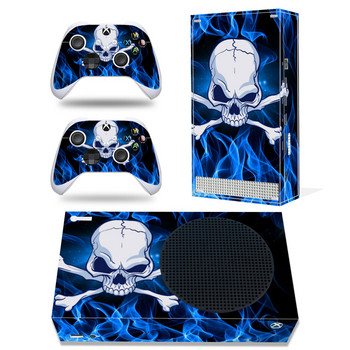 GAMEGENIXX Skin Sticker Skull Vinyl Decal Cover Пълен комплект за конзола Xbox Series S и 2 контролера