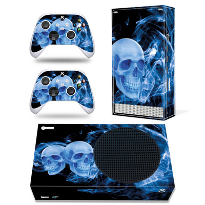 GAMEGENIXX Skin Sticker Skull Vinyl Decal Cover teljes készlet Xbox Series S konzolhoz és 2 kontrollerhez